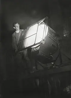 Dunning: Film engineer using the Dunning Method. He places