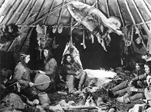 Campfire: Film scene from Caribou