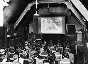 Accompany: Film screening during a lesson, 1938