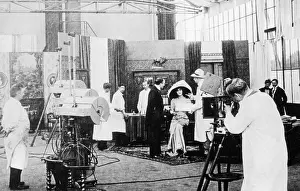 Cinematographer: Film studio during preparations for a shooting, 1920
