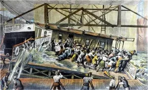 Hosing: Filming a shipwreck scene, The Sea Wolf