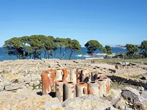 Filtration: Filtration pipes, Empuries, Catalonia, Spain