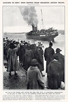 Liffey: Final evacuation of British troops from Ireland, 1922