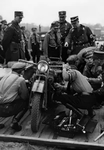 Paramilitary: Final exam of Motor HJ members, 1936