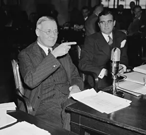 Testifies: Financier George Whitney, testifies to Congress