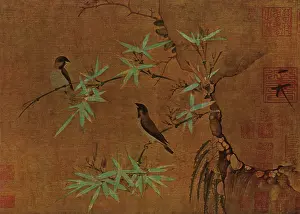 1040: Finches on Bamboo