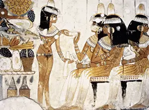 Wallpainting: fine arts, ancient world, Egypt, painting, wallpainting