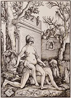 Seducing: fine arts, Baldung, Hans, called Grien, (1484