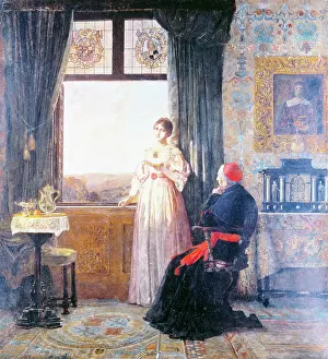 Kardinal: fine arts, Holmberg, August, (1851 - 1911), painting