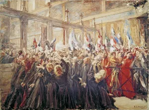 Clerics: fine arts, Liebermann, Max, (1847 - 1935), painting
