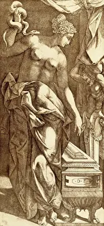 Philopator: fine arts, Mannerism, etching, The Death of Cleopatra