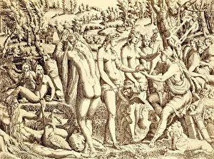 Goddesses: fine arts, Mannerism, etching, The Judgement