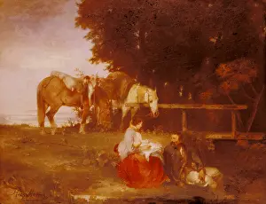 Mares: fine arts, Mar?es, Hans von, (24.12.1837 - 5.6.1887)