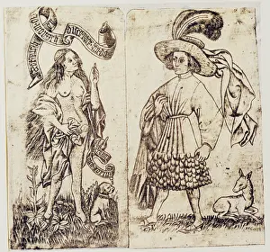 1465: fine arts, Middle Ages, copper engraving, Das