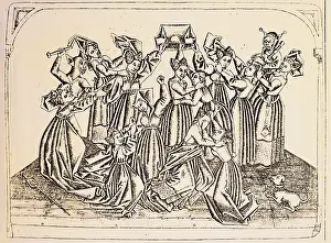 1440: fine arts, Middle Ages, mediaeval, copper engraving