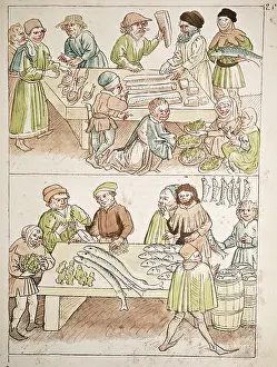 Grapevine: fine arts, middle ages, miniature, Council of