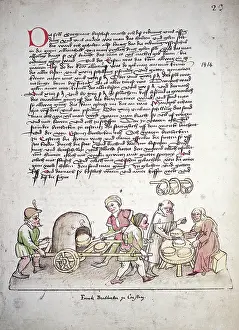 1414: fine arts, middle ages, miniature, Council of