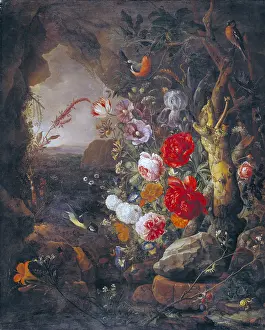 Mignon: fine arts, Mignon, Abraham, (1640 - 1679), painting