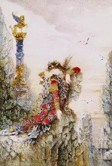 Lesbos: fine arts, Moreau, Gustave (1826 - 1894): painting