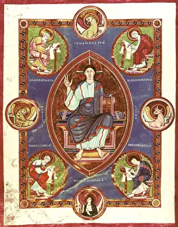 Christus: fine arts, religious art, book, Echternach Codex