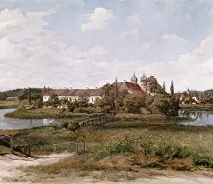 Kloster: fine arts, Truebner, Wilhelm (1851 - 1917), painting