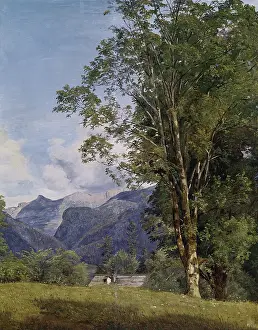 Mountainscape: fine arts, Waldmueller, Ferdinand Georg (1793