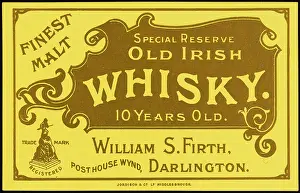 Finest: Finest Malt Old Irish Whisky Label