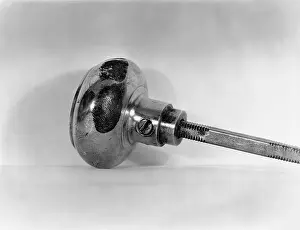 Doorknob: Fingerprint on a doorknob