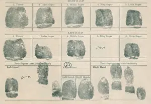 Fingerprinting: Fingerprint record sheet.?