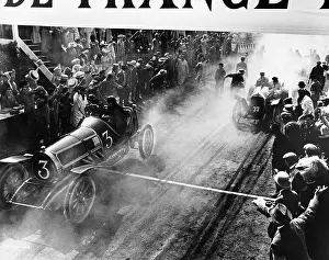 Accomplishment: Finish line at auto race