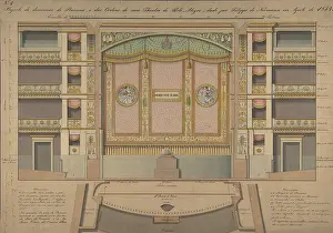 The Liszt Collection: Finished Design for a Stage Set with Ruling and