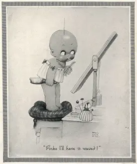 Baldness: Finks I Will Have it Waved by Mabel Lucie Attwell
