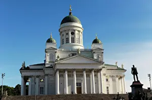 Pediment: Finland. Helsinki Cathedral, 1830-1852. Designed by Carl Lud