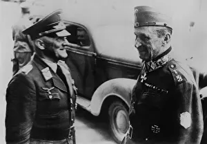 Bsloclcgr: Finland's Marshal Mannerheim speaking with German