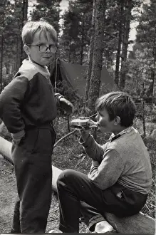 Finn: Finnish boy scouts at camp