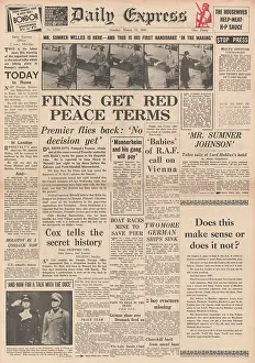 Sumner: Finnish Peace Talks in Moscow