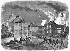 Aflame: Fire at Birdingsbury Hall, Warwick