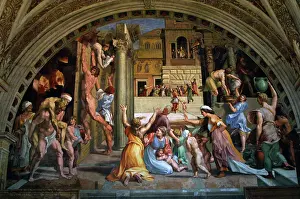Raphael: The Fire in the Borgo, by Giulio Romano