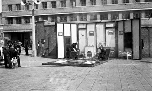 Mockup: Fire brigade display preparations at Lambeth HQ