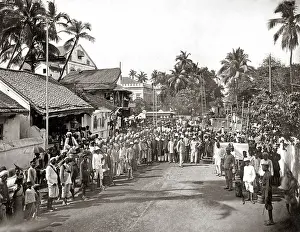 Ceylon: Fire Brigade, India (possibly Ceylon) circa 1890