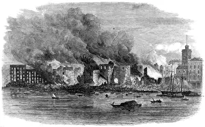 Tooley: Fire at Cotton's Wharf, Southwark 1861