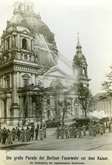 Ladders: Fire drill at the Berlin Cathedral, 1914