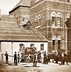 Warehousemen: Fire drill, Rusell Hill Schools, Purley, Victorian period