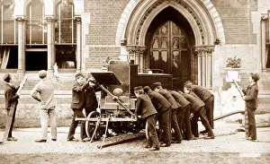 Warehousemen: Fire drill, Rusell Hill Schools, Purley, Victorian period