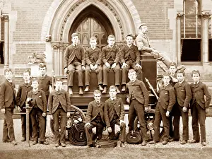 Warehousemen: Fire drill, Rusell Hill Schools, Purley, Victorian period