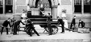 Warehousemen: Fire drill, Warehousemen and Clerks Schools, Russell
