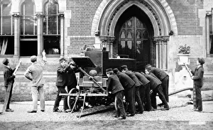 Warehousemen: Fire drill, Warehousemen and Clerks Schools, Russell