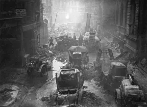Whitecross: Fire engines caught in the blitz, WW2
