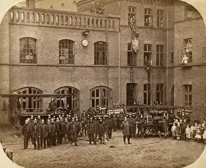 Haupt: Three fire engines and crews, Hamburg, Germany