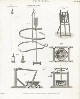 Indigo: Fire escape, painter's easel and indigo mills